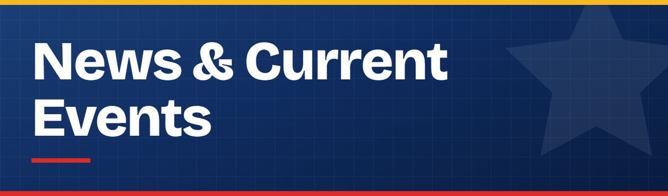 news and current events banner